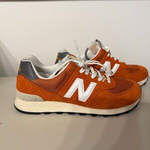 New Balance 574 Orange Sneakers
